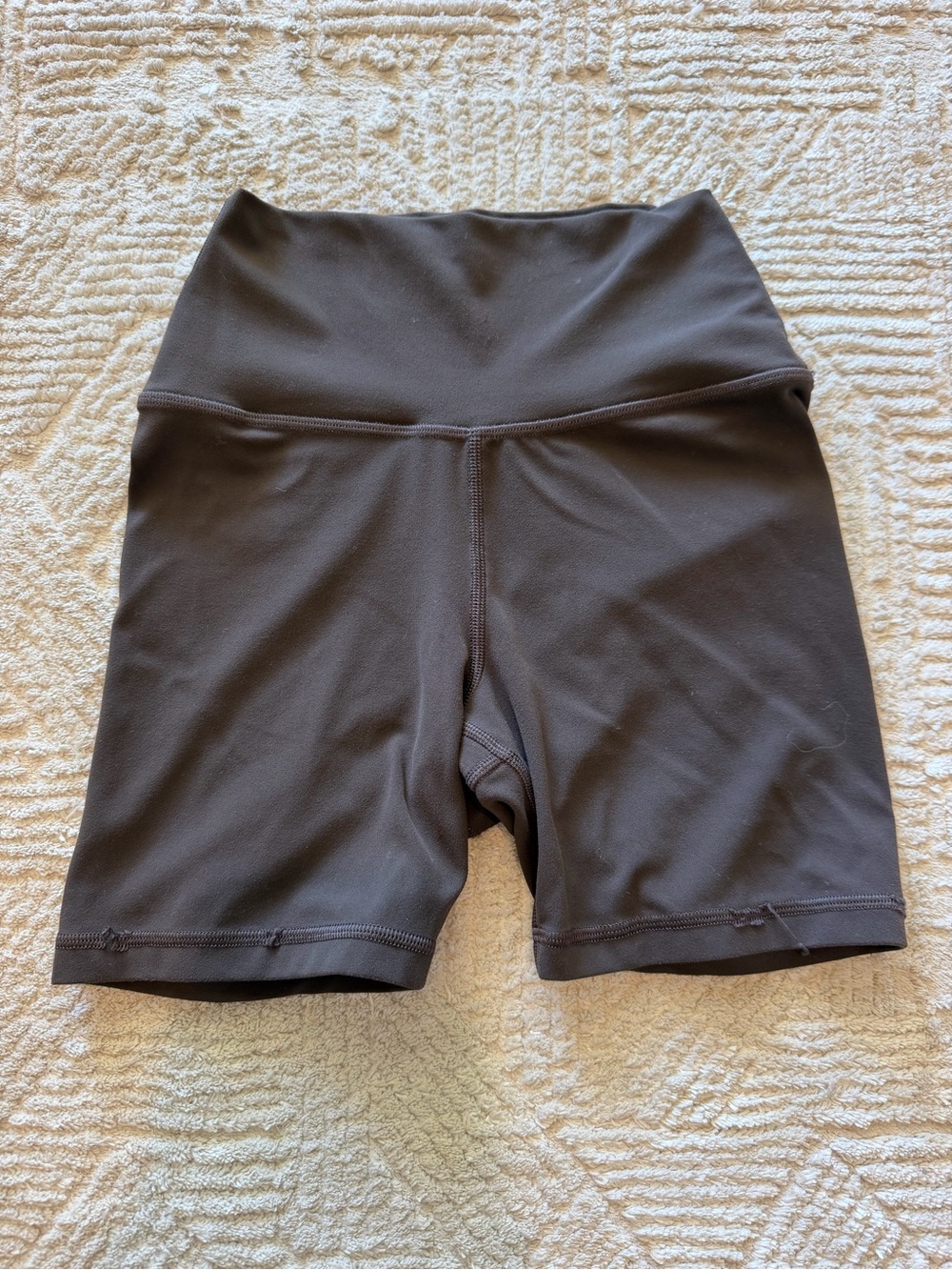 Athleta Transcend 5” Biker Shorts XXS Brown High Rise Yoga Workout